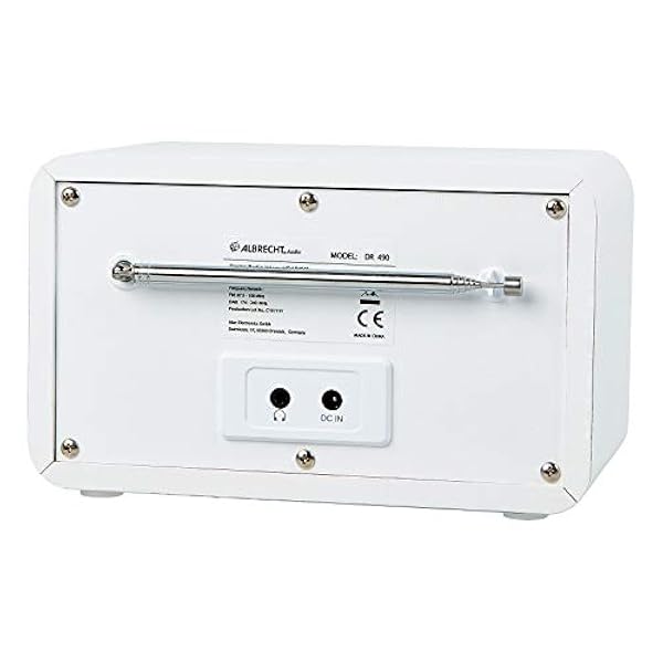 Albrecht DR 490 - Radio digitale Internet/DAB /UKW con display a colori, colore: Bianco