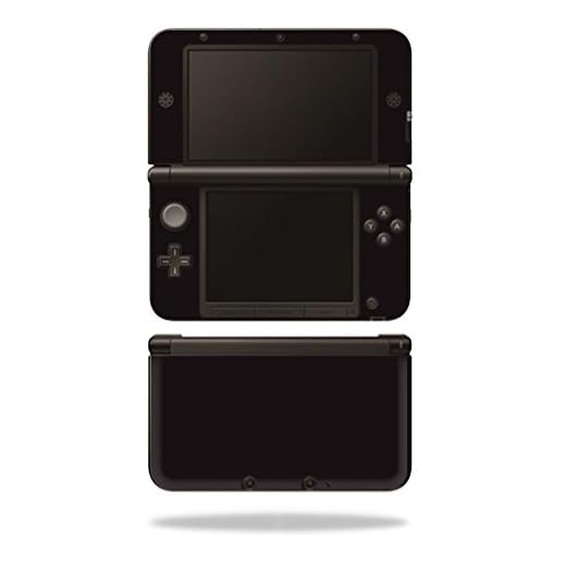 MightySkins Skin Compatible with Nintendo 3DS XL Original (2012-2014 Models) Sticker Wrap Skins Solid Black
