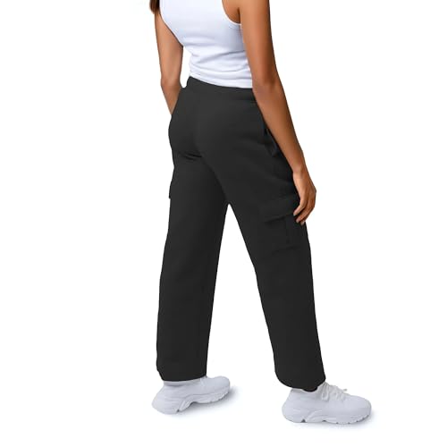 3 Pack Sweatpants Women, Wide Leg Cargo Womens Sweatpants, Wide Leg Pants with Pockets (Available in Plus)4