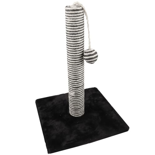 Rascador para gatos Garneck con bola colgante negro miniatura 1