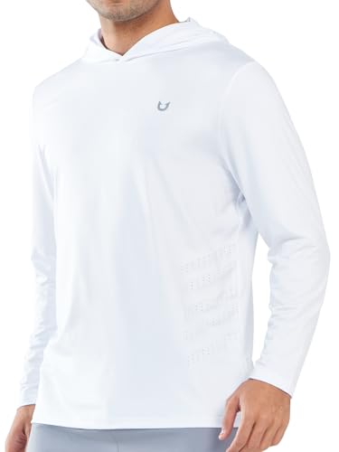 NORTHYARD Men's UPF 50+ Long Sleeve Hoodie Shirts Sun Protection Fishing Swim Beach Lightweight Quick Dry UV SPF Rash Guard