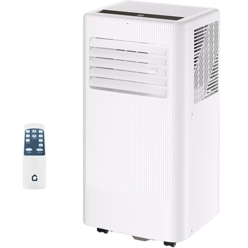 Image of 10000 BTU Portable Air Conditioner w /Dehumidifier & Fan | Cools Rooms up to 560 Sq.Ft, Remote Control, LED Display, White