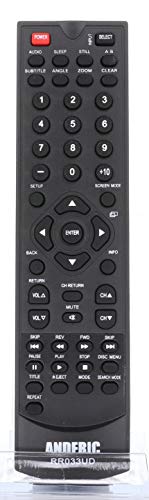 Anderic Rr033Ud Fit For Funai, Element, Emerson, Ilo, Lextron, Philips & Sylvania Tv/Dvd Combo Units - No Programming Needed #TOP1