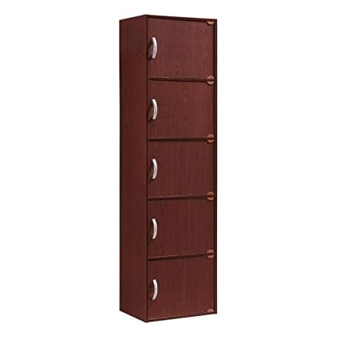 Hodedah Stylish Foldable Bookcase for Storage Cover