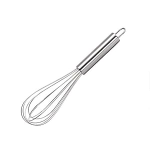 Stainless Steel Whisk (8.4 inches, Silver)