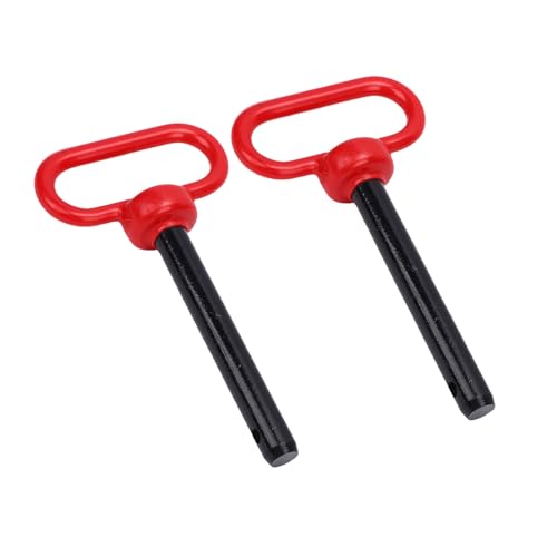 Pasador de enganche de acero con clip R y mango protector para remolques y ATV 7