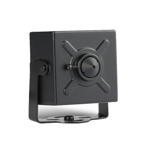 REVODATA 5MP POE Caméra IP Audio, 3,7mm Objectif Petite caméra de sécurité intérieure avec Microphone intégré, caméra IP POE CCTV Audio-vidéo à visionnage à Distance P2P H.265 (I706-2-P-A-HS)