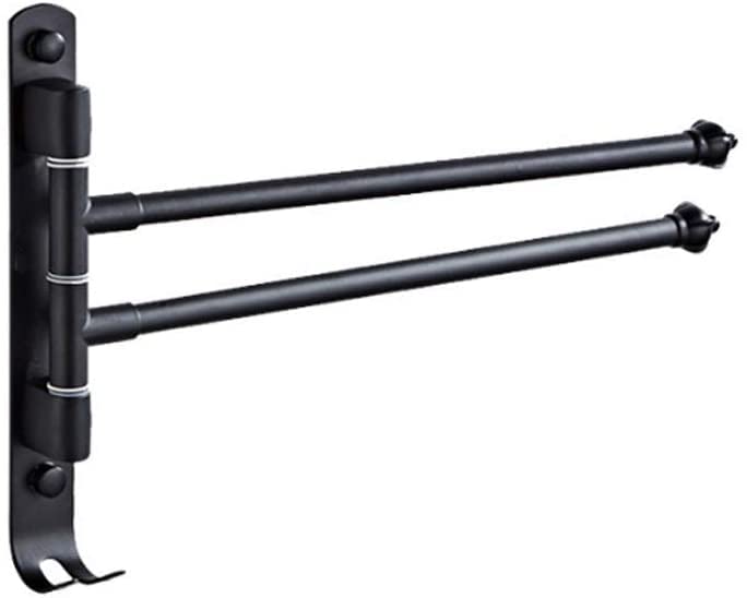 Porte-serviette pivotant en acier inoxydable LWX pour salle de bain et toilettes mural