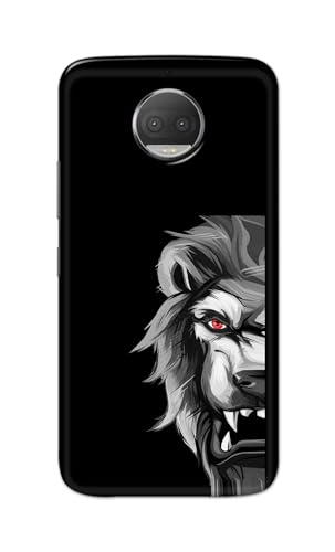 Image of PRINTFIDAA Printed Hard Back Cover Case for Motorola Moto G5S+ Plus Back Cover (Angry Lion) -112