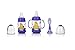Nuby 2 Pack Nurtur Care Infa Feeder Set, 4 oz Infant Feeder PURPLE