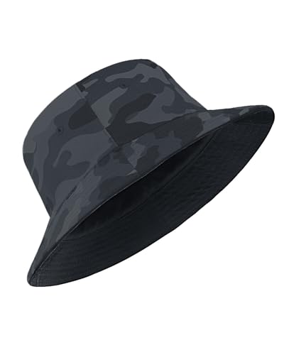 Image of XXL Oversize Bucket Hat Reversible, XL L M S Fisherman Sun Cap With Chin Strap, Travel Beach Outdoor Hat For Men Women