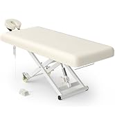 DeerDean Electric Massage Table Bed - Facial Spa Treatment Table, Esthetician Bed with Wheel, Han...
