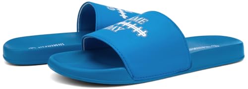 Image of INMINPIN Kids Boys Girls Ball Sprots Slides Sandals Ultra Comfortable Beach Pool Shower Shoes House Slide Indoor Outdoor for Sports Fan