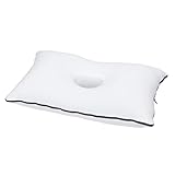 Holey Pillows Ergonomic Firm Memory Foam Ear Pillow with Ear Hole | 50x30cm | for Side Sleepers, Ear Pain & Post-Piercing Relief | Ideal for Chondrodermatitis CNH | Firm Support