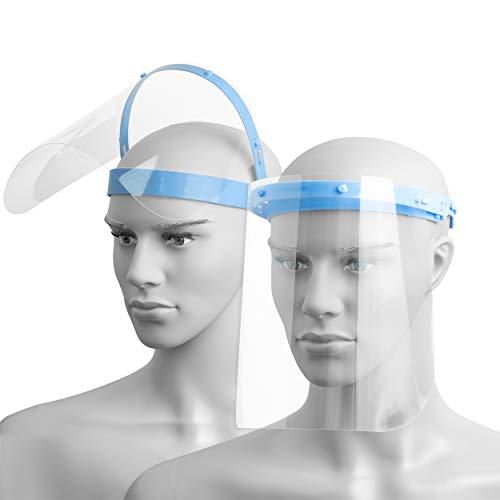 Preisvergleich Produktbild 2 Premium Gesichtsschutz mit 4 Wechselfolien / Visier / Face Shield / Maske