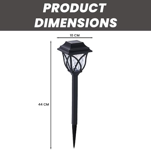 Image of Solar Crystal Lawn Light Garden Landscape Lighting Sun Powered Modern, and Customizable Outdoor Lighting Lanterns Spotlights for Garden Pathway Pack of 2 (Crystal Solar Light)