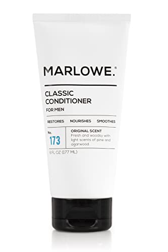 MARLOWE. No.173 Classic Mens Conditioner, Restores, Nourishes and Smooths Hair with Moisturizing Argan & Coconut Oil, Original Fresh & Woodsy Scent, All Hair Types, Paraben & Phthalate Free, 8 Fl Oz