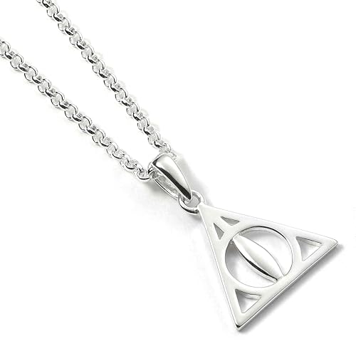 Image of Official Sterling Silver Harry Potter Jewellery Deathly Hallows Necklace