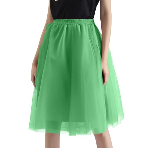 MOKBAY Tutu Mulher festas saia tule mulher disfarces carnaval bailarina disfarce de carnaval, 77-verde, XL