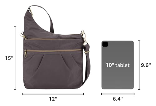 Image of Travelon Anti-Theft Signature 3 Compartment Crossbody Bag