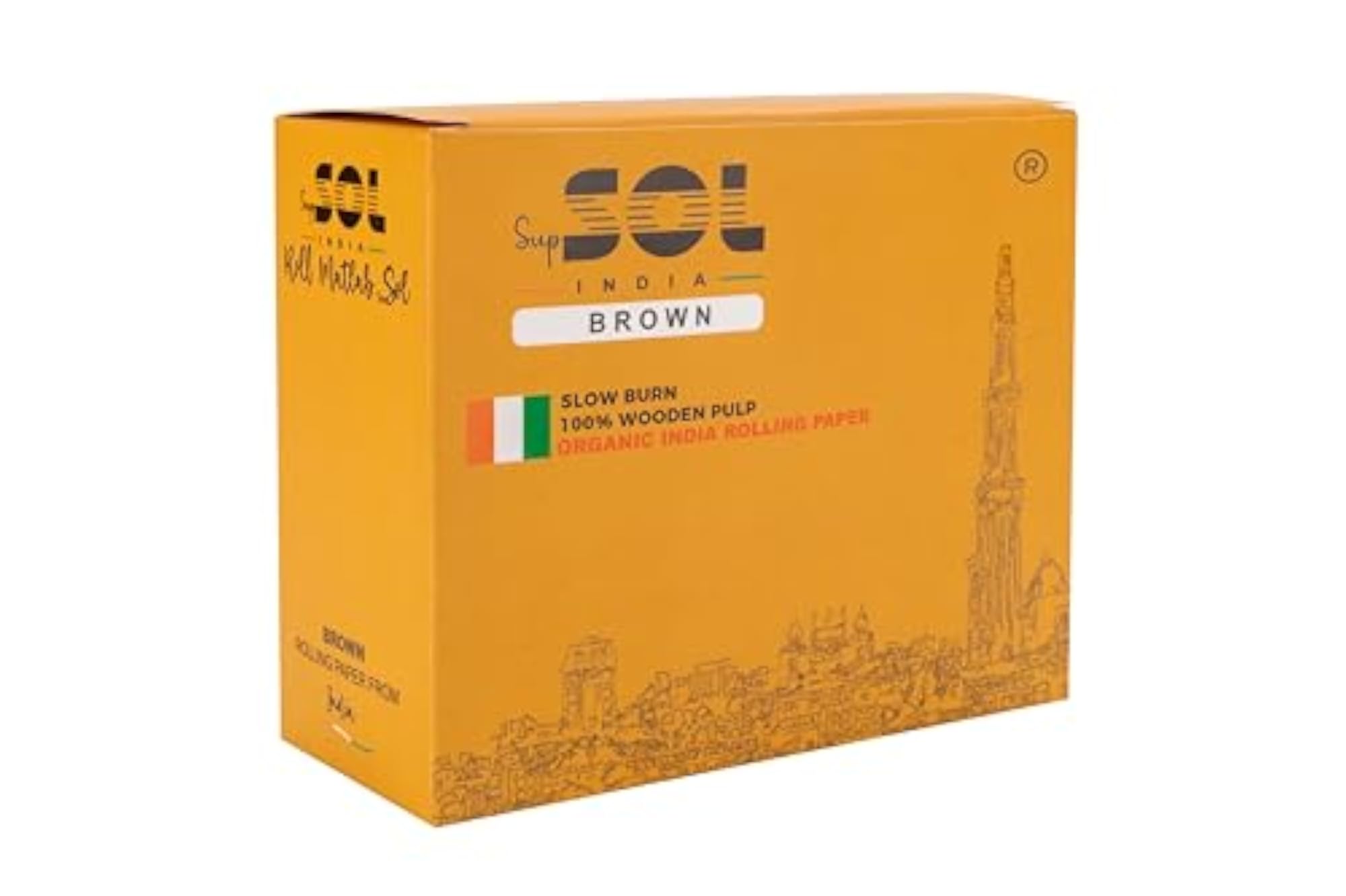 India Brown Rolling Paper Set of 55