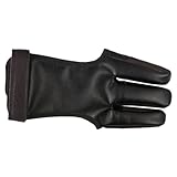 Sosoport 3pcs Adjustable Wear-Resistant Archery Finger Guard Portable Three-Finger Protector for Enhanced Performance Archery Made of Strong Pu Velour Material