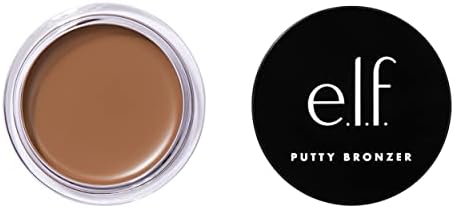 e.l.f. Putty Bronzer, Creamy & Highly Pigmented Formula, Creates a Long-Lasting Bronzed Glow, Infused with Argan Oil & Vitamin E, Honey Drip, 0.35 Oz (10g)