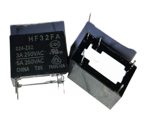 Relé HF32FA 024-ZS2 de 5 pines 24V 5A para PCB y automatización