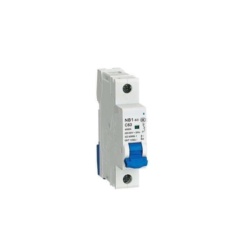 Disyuntor NB1-63 2P D63 6kA interruptor automático magnetotérmico bipolar de 63A