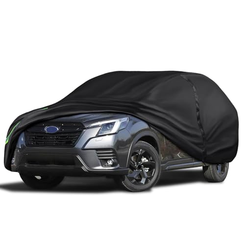 Image of 16-Layer 600D Heavy Duty Universal Full Car Cover for Outdoor & Indoor Use - All Weather Sun UV Rain Snow Dust Proof, Waterproof Scratch Resistant, Fits SUVs Body Length up to 179 inch (14.9 ft)