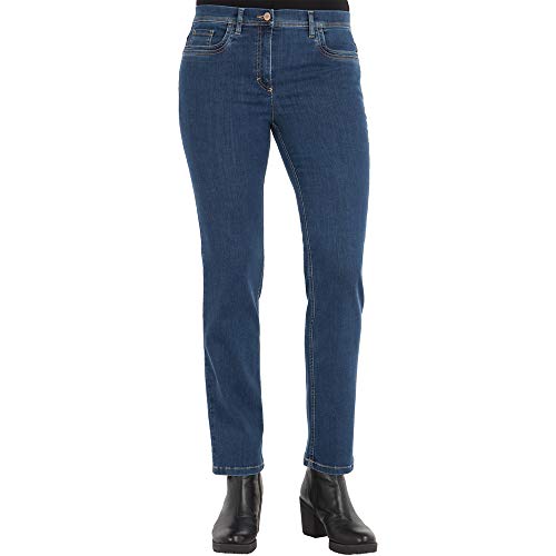 Zerres Damen Jeans GINA Straight Fit stoneblue, Größe:42, Farbe:68...
