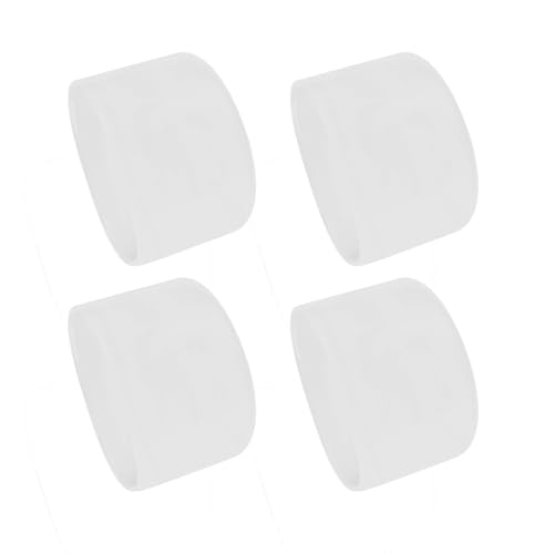 Image of 4Pcs Rubber End Caps ID 50mm (2 inch) Clear Flexible Protective Caps Soft Elastic Dustproof Cover for Rod Tube Screw Bolt