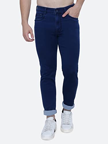 Image of Strechable Denim Regular Fit Mid Waist Light Weight Soft Feel Stretchable Denim Jeans Pant for Men
