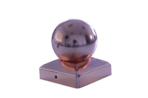 Preisvergleich Produktbild Baumarktplus Pfostenkappe Kupfer Kugel 101 x 101 mm 10 x 10 cm