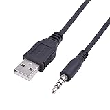 Asobilor USB to 3.5mm Male Aux Audio Cable Cord, Charger Cable Data Transfer for Headphones, Speakers, MP3/MP4 Players, Watches & More 3.5mm Port Devices(3Ft)