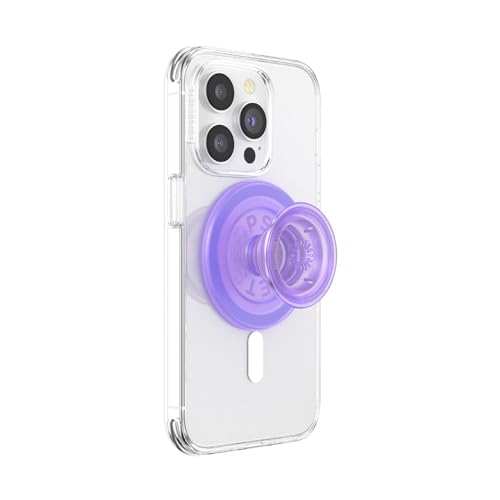 Image of PopSockets Phone Grip for MagSafe, Magnetic Holder, Phone Stand - Lavender Translucent