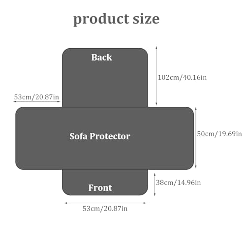 Funda para sillón reclinable suave de 75 x 21 pulgadas protector de sofá individual 6