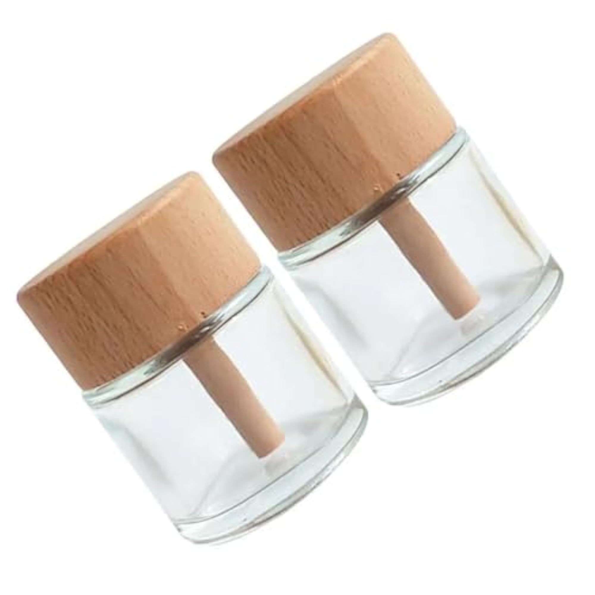 Aromatherapy Diffuser Bottles: 2x 50ml Clear Glass