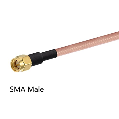 Vecys SMA Antenna Extension Cable SMA Male to Male Pigtail Cable WLAN Antenna Cable RG400 3ft/1m for WiFi Wireless Network 2G 3G 4G Antenna Router GSM Bluetooth WLAN LAN - Image 2