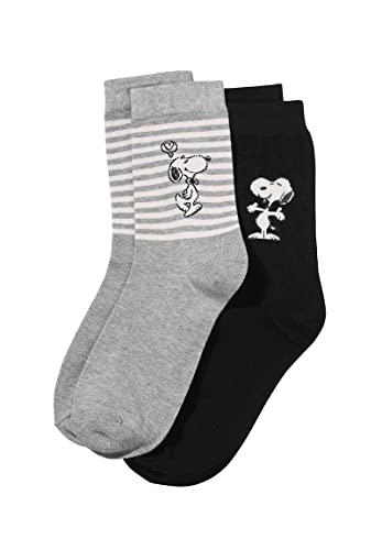 ONOMATO! Socken Damen | Peanuts Snoopy | Strümpfe | 2er Set | Geschenke für Frauen | Erwachsene | Gr. 35-38