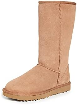 UGG Women's Classic Tall II Leather Chestnut Mid-Calf Suede Boot - 5M