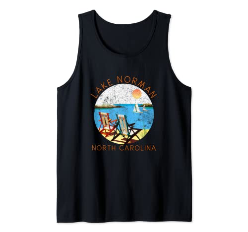Retro Lago Norman Souvenir - Vintage Lago Vacanza Canotta
