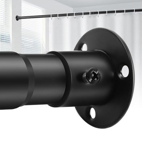 Creatyi Heavy Duty Shower Curtain Rod (Black 28 to 75 Wall Mounted)