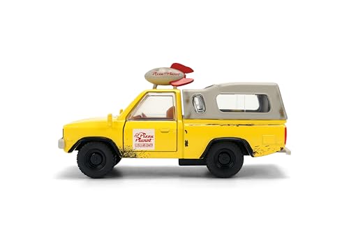 Jada Disney Pixar Toy Story – Pizza Planet Truck 1:32 Scale – Hollywood Rides Die-Cast Vehicle Toys – Opening Doors – Detailed Interior – Collector's Edition – Age 8+ – Yellow/White by Jada - Used condition - Image 6