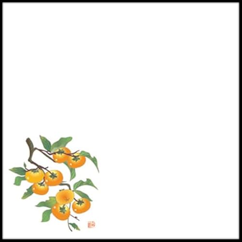 【バラ販売】天ぷら敷紙 耐油天紙 4寸 柿(10〜12月)(1冊/100枚入)4560253055807