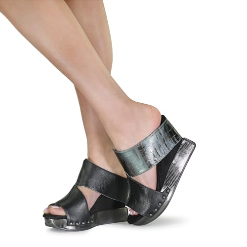 Modzori Virginia High Wedge Reversible Sandal4