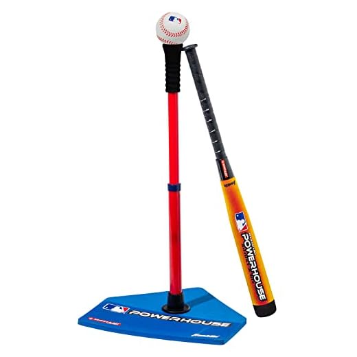 Franklin Sports MLB Adjust-A-Hit T-Ball Set Blue/Red, 5 - 18 years includes Tee, Ball, & Bat