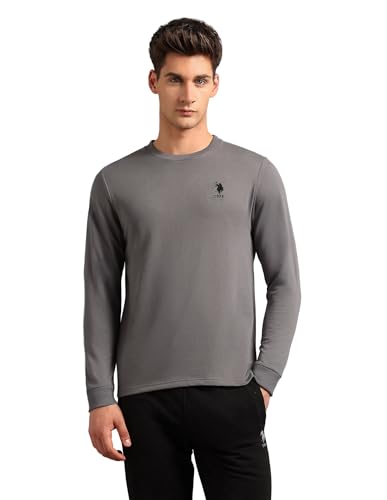 Image of U.S. Polo ASSN. Men's OEE14 Comfort Fit Solid Lounge T-Shirt