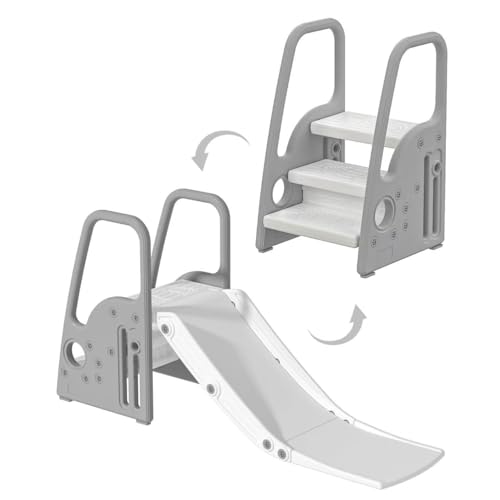 Gupamiga 2 in 1 Rutsche Outdoor und Indoor für Kinder mit Griffen,...