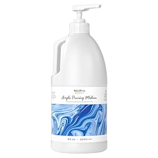 Nicpro Pouring Medium for Acrylic Paint 69 oz/ 2040ml, Acrylic Paint Thinner, Flow Medium Improve Flow Consistency